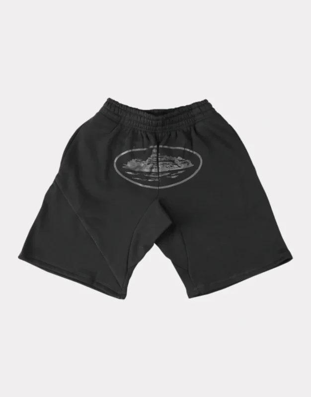 Corteiz Alcatraz Shorts – Triple Black