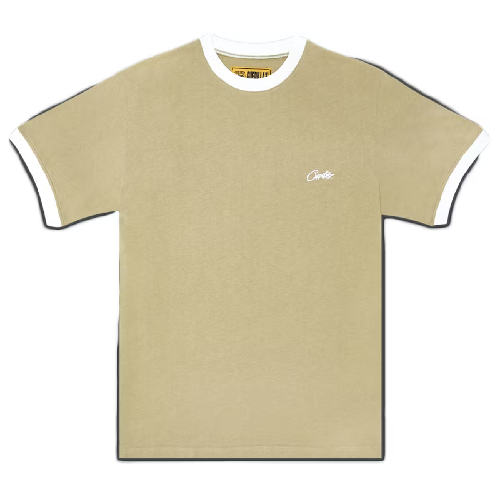 Corteiz Allstarz Ribbed T-Shirt – Light Khaki