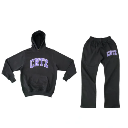 Corteiz Dropout Tracksuit BlackPurple