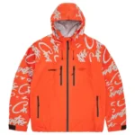 Corteiz Elitework Waterproof Shell Jacket – Orange