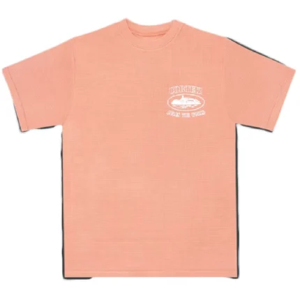 Corteiz Insignia Short sleeve Waffle T-Shirt – Salmon