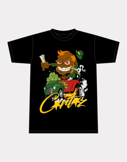 Corteiz Leprechaun 420 T-Shirt – Black