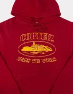 Corteiz OG Alcatraz Hoodie Red-1