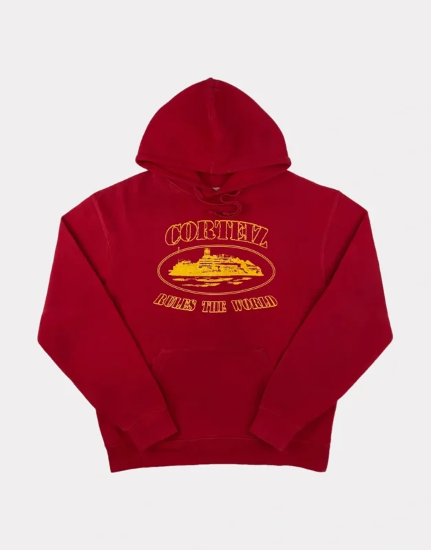 Corteiz OG Alcatraz Hoodie Red