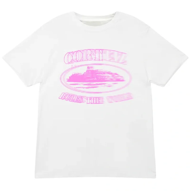 Corteiz Pink Blur Alcatraz T-Shirt