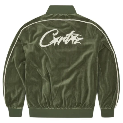 Corteiz VVS Velour Jacket – Green-1