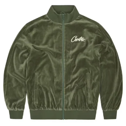 Corteiz VVS Velour Jacket – Green