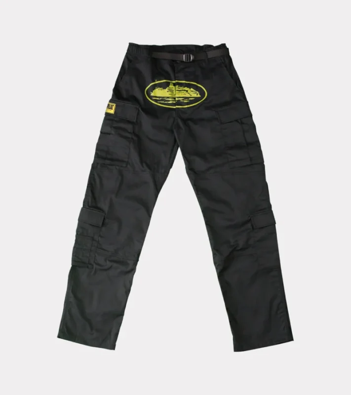 Corteiz Yella Guerillaz Cargos – Black/Yellow