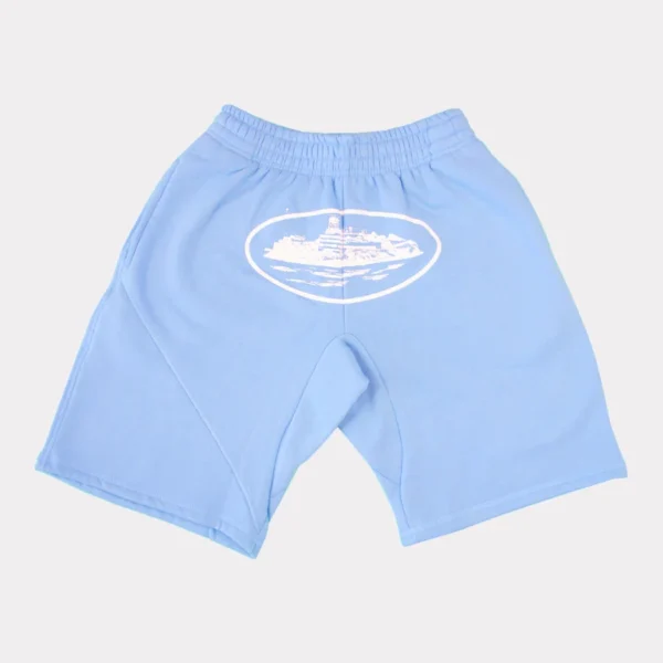 Corteiz Alcatraz Baby Blue Shorts