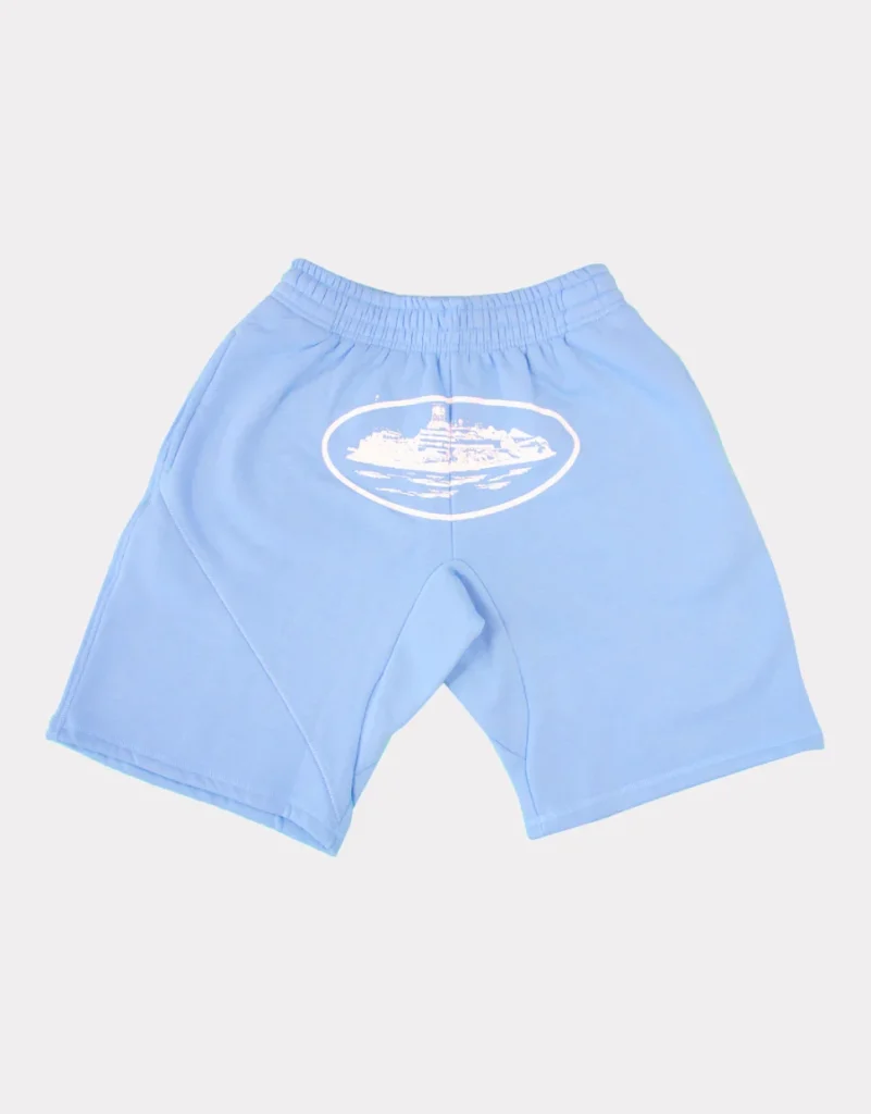 Corteiz Alcatraz Baby Blue Shorts