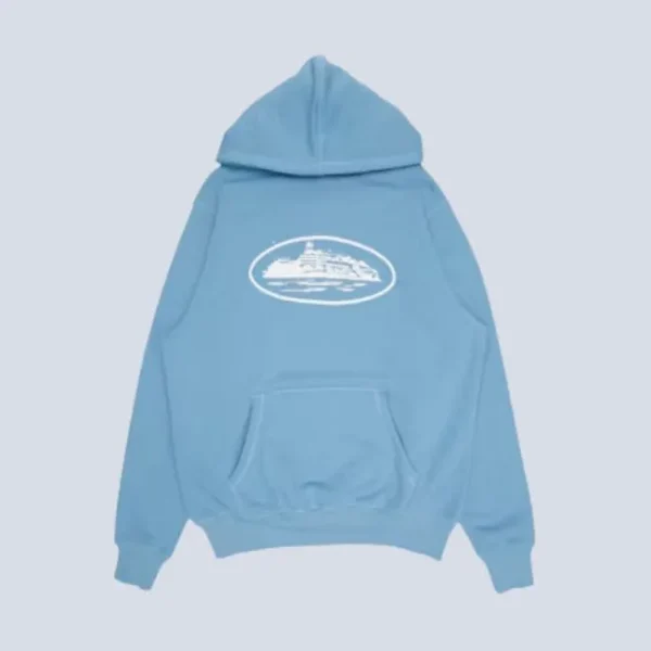 Corteiz Alcatraz Hoodie Baby Blu