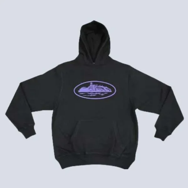 Corteiz Alcatraz Hoodie Black/Purple