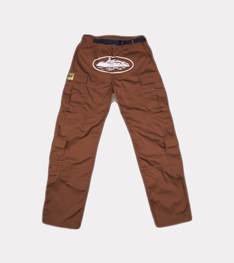 Corteiz Guerillaz Cargo Pants Brown