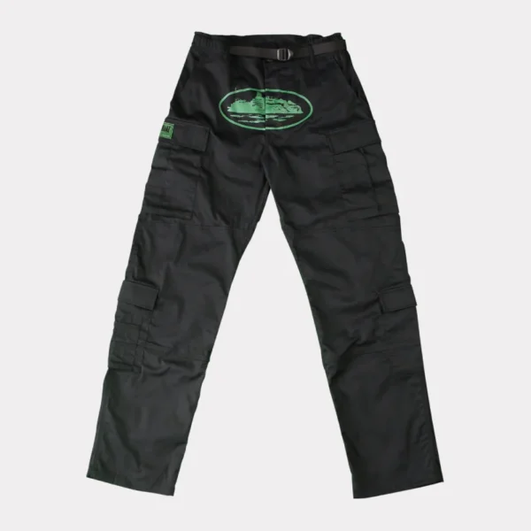 Corteiz Mula Guerillaz Black/Green Cargos