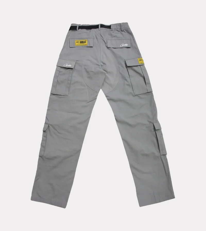 Corteiz Guerillaz Stone Cargos Gray