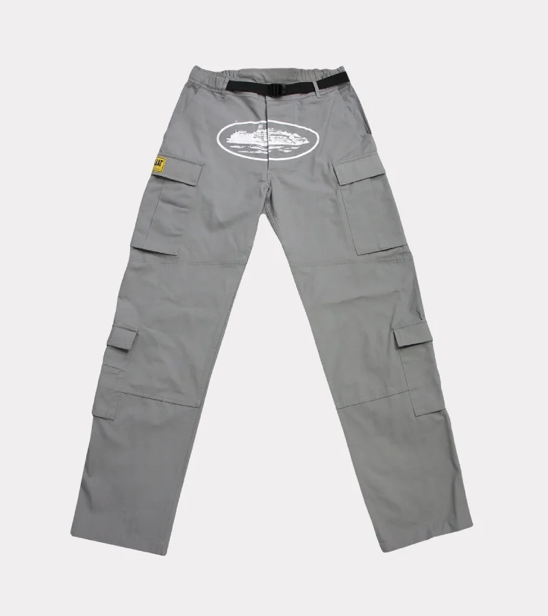 Corteiz Guerillaz Stone Cargos Gray