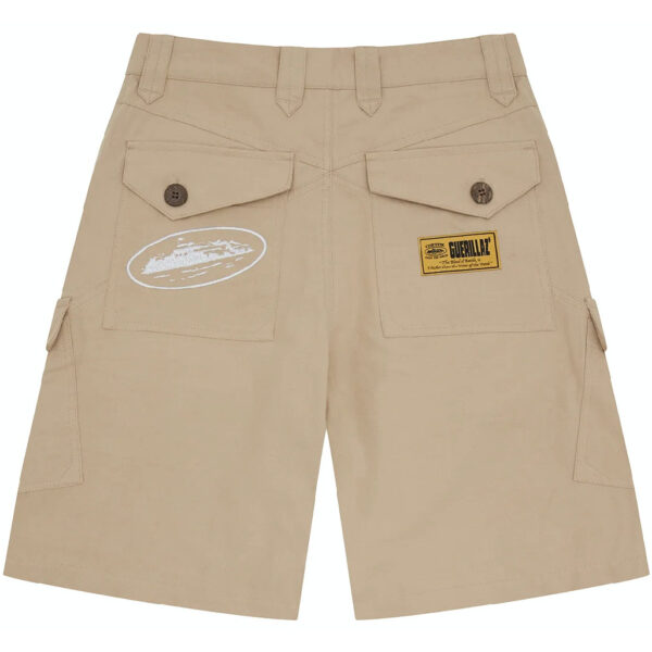 Corteiz Storm Cargo Shorts in Beige