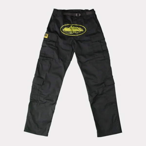 Corteiz Yella Guerillaz Black/Yellow Cargos Pants